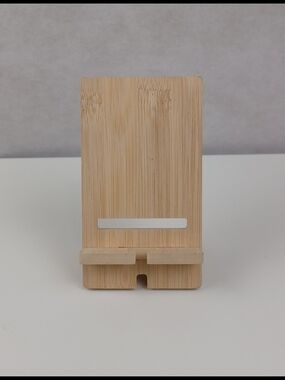 Natural Bamboo Tablet & Phone Stand - Universal Holder